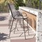 Flash Furniture 4PK Gray Outdoor Barstools with Flex Material 4-JJ-092H-GR-GG - alternate 1